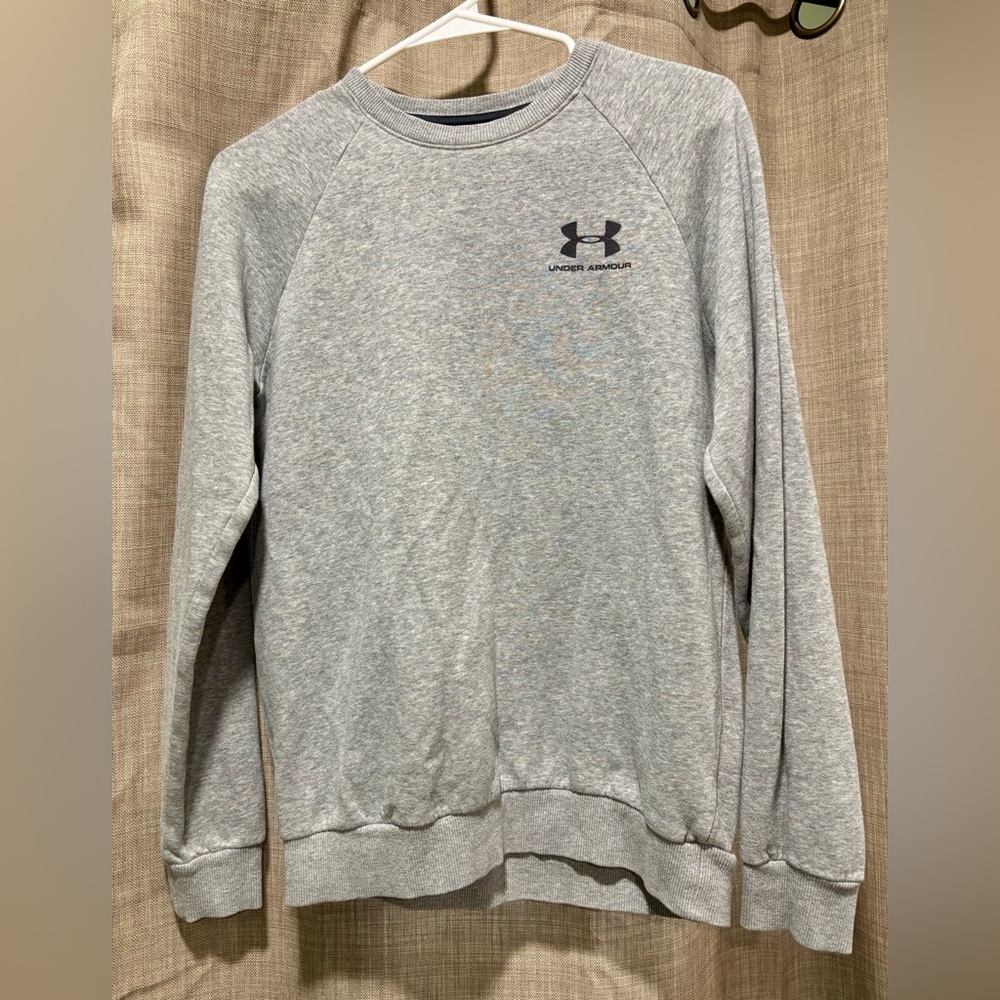 Under Armour Light Gray Heather Crew Sweatshirt